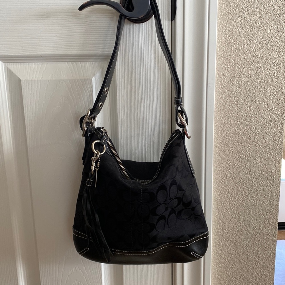 Coach Signature Convertible Hobo Bag, Vintage